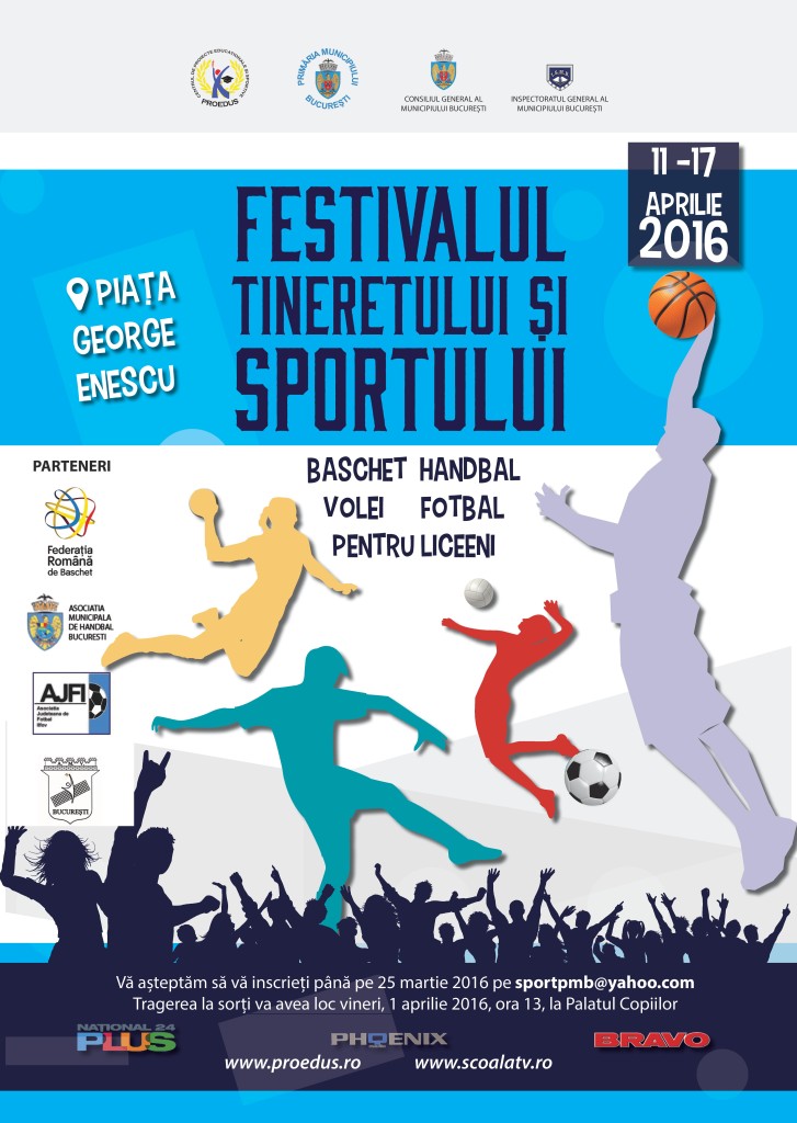 Regulament Festivalul Tineretului si Sportului 2016