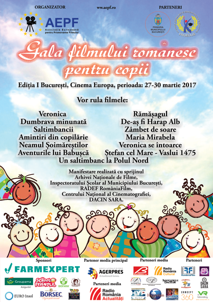 “Gala Filmului Românesc pentru Copii” 2017